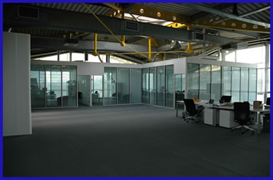 Internal office partitioning, factory and office refurbishment services in Gloucestershire, UK